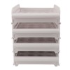 4PCS Egg Container for Refrigerator PP Stackable Shockproof Egg Drawer