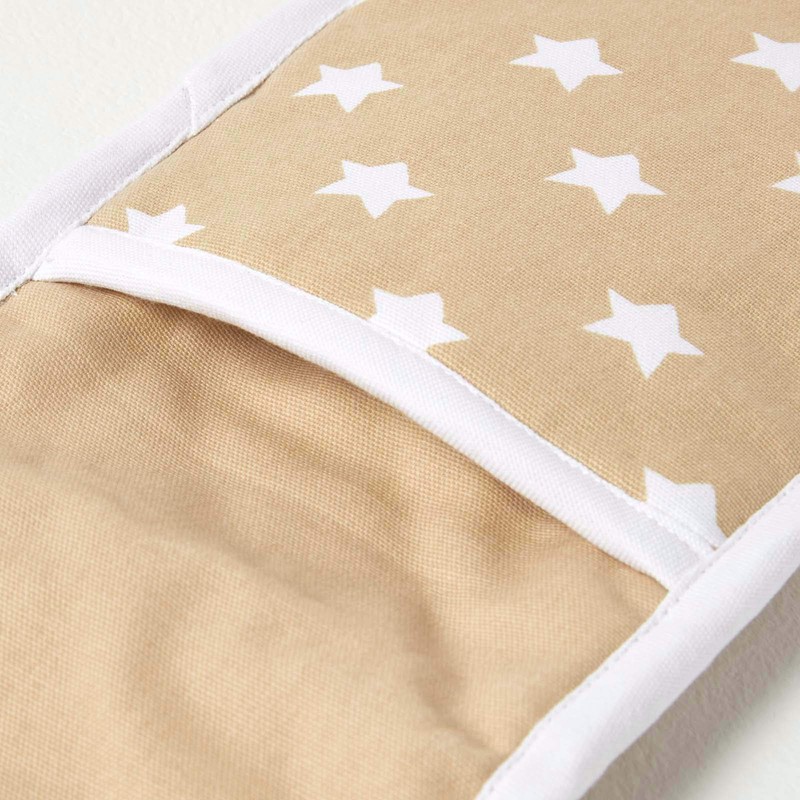 HOMESCAPES - Pure Cotton Double Oven Glove - Stars -