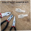 LALAFINA 2pcs Toilet Seat Cushion Damper Kit for Silent Operation