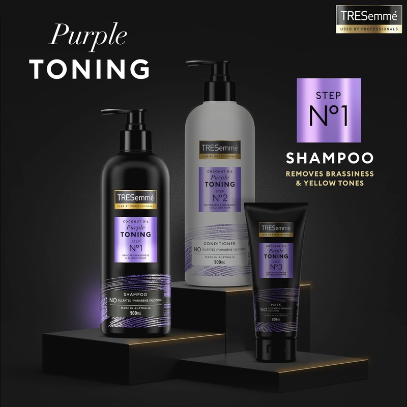 Tresemme Purple Toning Shampoo With Coconut Oil 500 ml