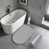 Mpupmiao Foldable Stone Bath Mat - Super Absorbent Diatomaceous Earth
