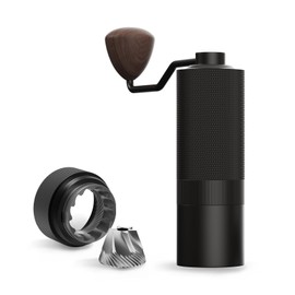 MAVO Wizard Manual Coffee Grinder, Burr Coffee Grinder - Capacity 20g with CNC Stainless Steel Hexagonal Conical Burr - Perfect for Espresso, Moka Pot - Hand Grinder Gift - Home and Camping