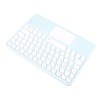 Touch Wireless Keyboard Round Keycaps Ergonomic Design Ultra Thin Smart