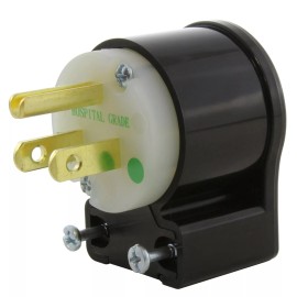 AC WORKS® 15A 125V Hospital Grade Multi-Angle Elbow Household Plug Assembly by AC WORKS®