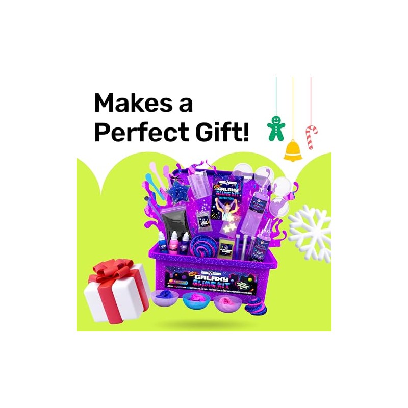 (Galaxy) - Original Stationery Mini Galaxy Slime Kit with Glow