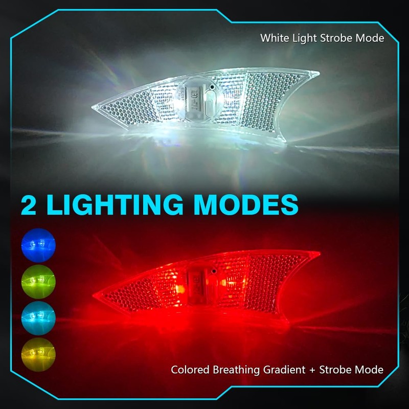 KaiDengZhe Bike Wheel Lights Rechargeable, 4 PCS Multicolor Bike Spoke