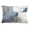 Grey Blue Abstract Art Painting Throw Pillow Cover Queen Size