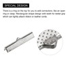 sourcing map Pack of 80 Ribbon Crimp Clamp End 35