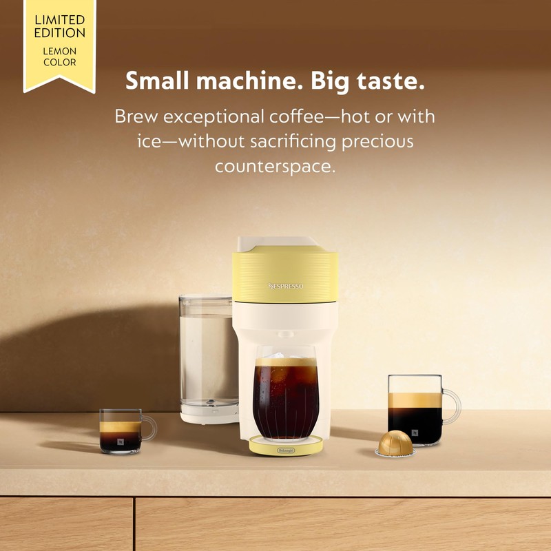 Nespresso Limited-Edition Vertuo Pop+ Coffee and Espresso Maker by De'Longhi,