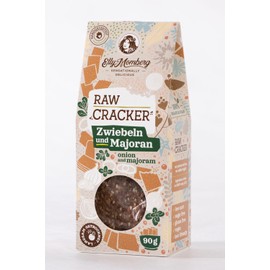 Elly Momberg - Bio -Keto – Raw Cracker – Zwiebel & Majoran – Low Carb* glutenfrei und vegan 1er Pack 90 g