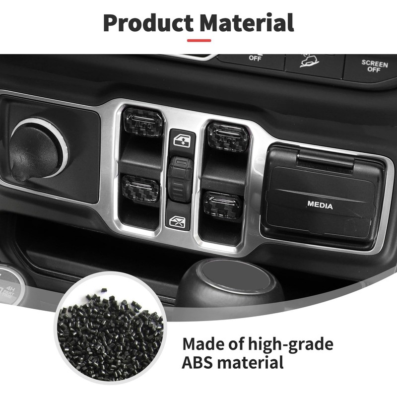 JWWY Window Switch Button Power Window Control Knob Window Control