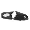 1 Pair Carbon Fiber Mirror Covers Ox Horn Style Car