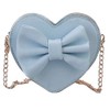 Goclothod Girls Bowknot Mini Coin Purse Heart Shape Cross Body