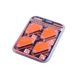HORUSDY 4-Pack Welding Magnet Set, Magnetic Square Welder Holder, Orange, 4.5KG/10LB