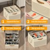 Aokeyee Shoe Organizer for Closet, 2 Pack Foldable Shoe Storage