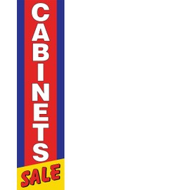 GLOBAL ADVERTISING SOLUTIONS Home Furniture Sale Boomer Rectangle Feather Flag Eye Catching Banner Sign for Business and Marketing replacement Flag only without pole kit (Cabinets)