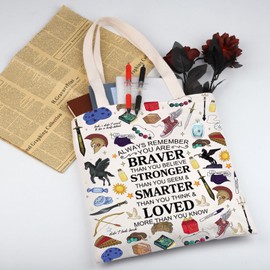 WSNANG Camp Half Blood Canvas Tote Bag Greek Mythology Fans Reusable Shopping Bag Pegasus Zeus Gift (AlwayCamp TB)