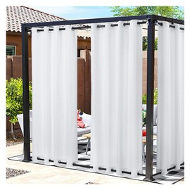 WBBML Waterproof Outdoor Curtains Gazebo Sunscreen Blackout Curtains with Grommet Thermal Insulated for Porch，Cabana，Pergola，Customizable (Color : B, Size : 1.5x2.5m/4.92x8.2ft)