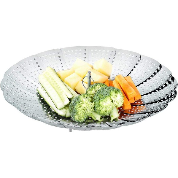 ecooe Stainless Steel Steamer Adjustable Steamer Insert (15.5 cm -