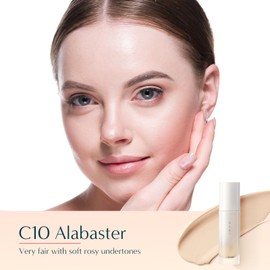 FLORASIS Serum Touch Perfecting Longwear Foundation Matte Finish Face Makeup for Women (C10 Alabaster)