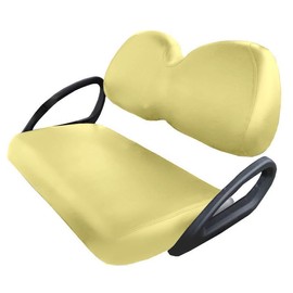 Club Car Precedent "Staple On" Replacement Golf Cart Seat Covers (Ivory - Cream)