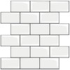 STICKGOO 10-Sheet White Subway Tiles Peel and Stick Backsplash, Stick