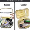 FITINI Makeup Bags Double Layer Travel Storage Cosmetic Cases Make
