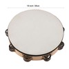 LIEKE Goatskin Tambourine 10 Inch Beechwood Hand Held Drum for