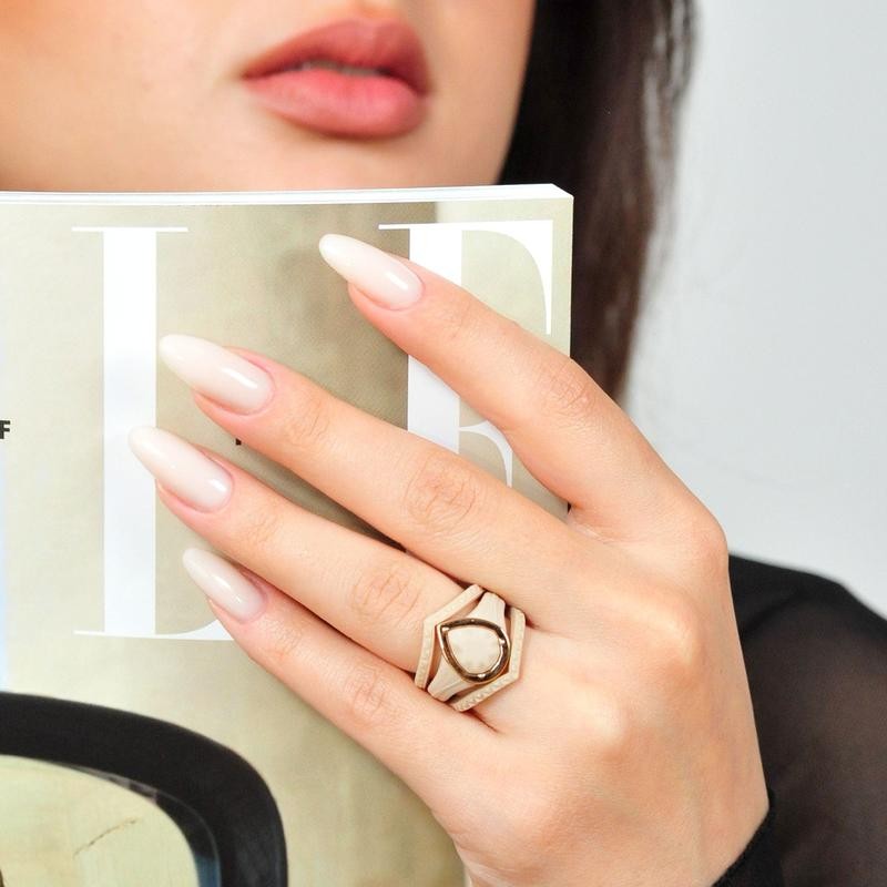 Rinfit Silicone Rings for Women - New Metal-Framed with Stackable