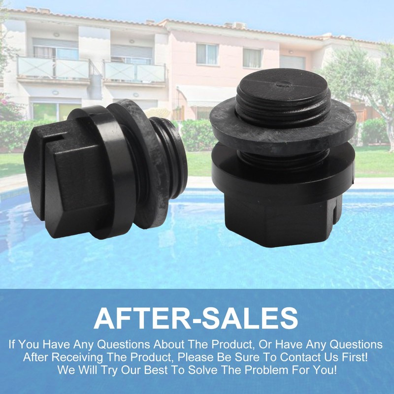SPX1700FG Pool Pump Pipe Plug Drain Plugs with Gaskets 2-Pack