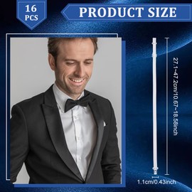 BENECREAT Adjustable Polyester Elastic, White