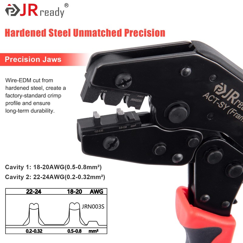 JRready ACT-SY-JRN003S 062" Crimp Tool for 1.57mm Dia. terminal Stamped