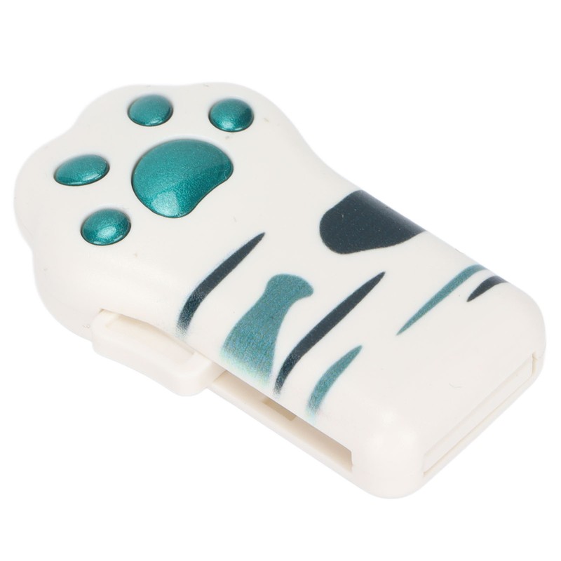 Memory Stick Olive Green Tabby Pattern Cat Paw Shape USB