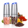 Electric Salt and Pepper Grinder Set, Gravity Sensor, 2 Pack