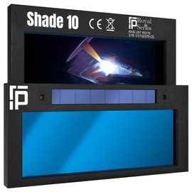 The Heir | HD Shade 10 Auto Darkening Welding Lens | Cool Blue Welding Lens 2x4 1/4 | Shade 10 Welding Lens Auto Darkening | Perfect for a Sugar Scoop Welding Hood or Pancake | Ridge Products