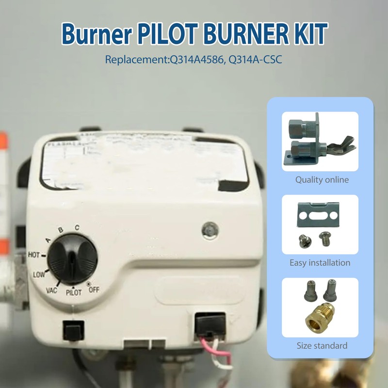 ActyGo Replacement Burner PILOT BURNER set Q314A4586 Q314A-CSC fits Dayton