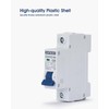 Chtaixi DC Miniature Circuit Breaker, 1 Pole 250V 20 Amp