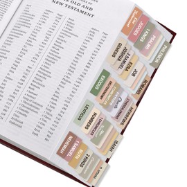SKYDUE Bible Tabs, 100 Tabs, Laminated Bible Tabs for Women and Men, Bible Tabs for Study Bible, Bible Index Tabs, Bible Book Tabs, Bible Labels Tabs, Boho