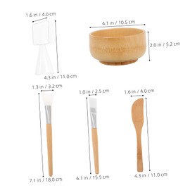 BIUDECO 5pcs Face Mask Mixing Bowl Set with Bowl Spatula Brush Beauty for Estheticians and Home Use Skincare Application Tools Kit Portable and Sensitive Skin Safe