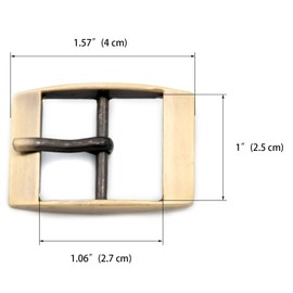 Loosco single prong buckle, 6PCS Strap Buckles Tri-Glide Slide Buckles for Shoes Purse Making Accessories (Silver)