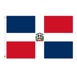 GSYLPFT Dominican Republic Flags for Outside 3x5 Dominican Flag Outdoor Vivid Color Fade Resistant Double Stitched Dominican flag with Brass Grommets