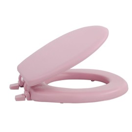 Achim Home Furnishings Fantasia Standard 17" Soft Toilet Seat Vinyl Pink