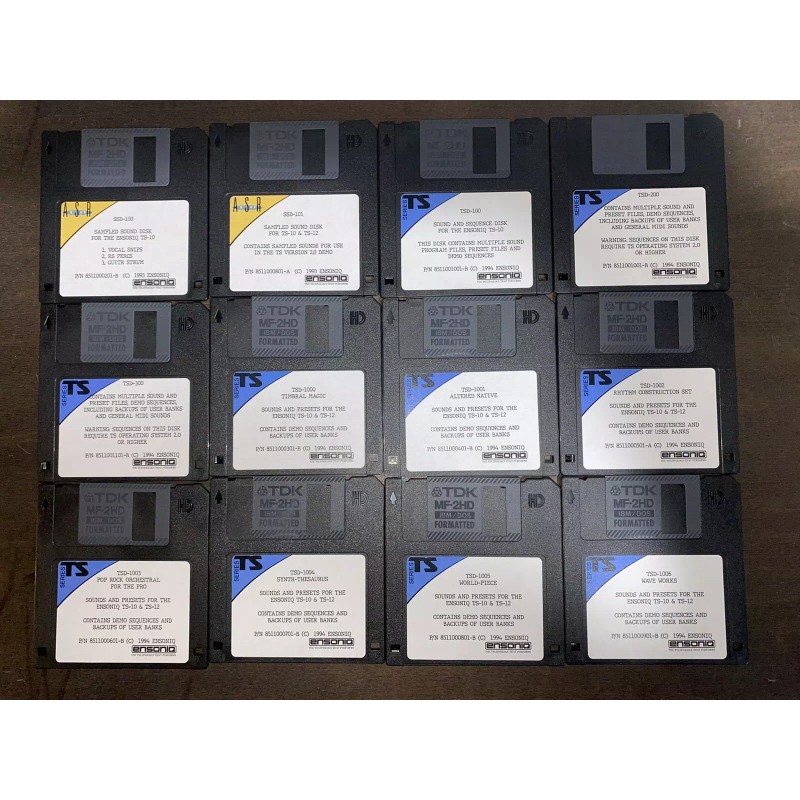 16Samples Ensoniq TS-10 TS-12 Floppy Disks Sound Library - 12