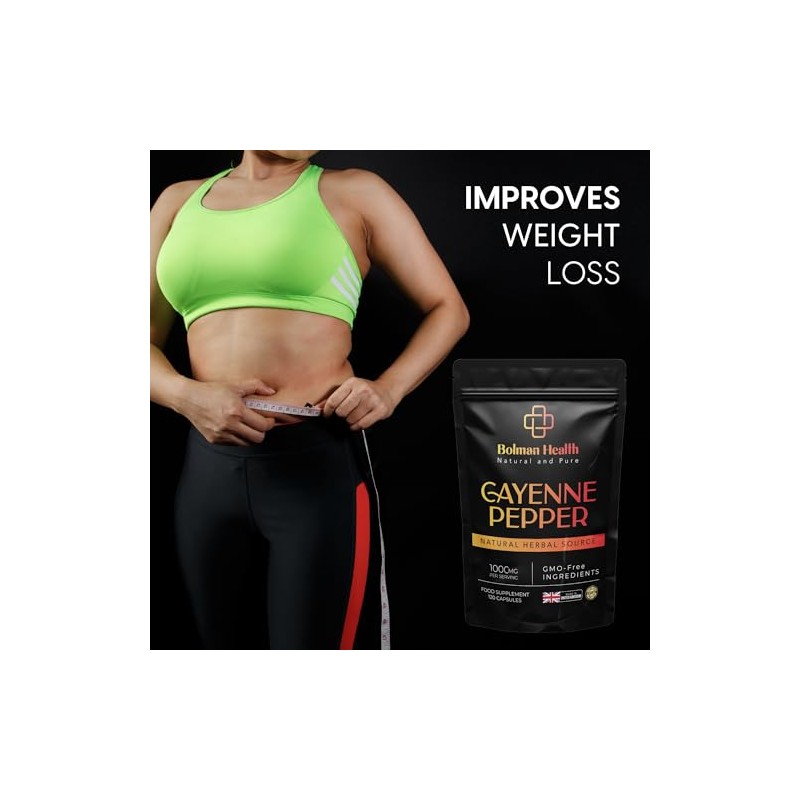 Cayenne Pepper Capsules | 1000mg Per Serving | 120 Vegan