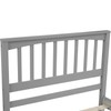 P PURLOVE Twin Size Bed Frame,Solid Wood Platform Bed with