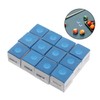SUPVOX 12pcs Billiard Cue Chalk Cubes for Pool Tables Professional