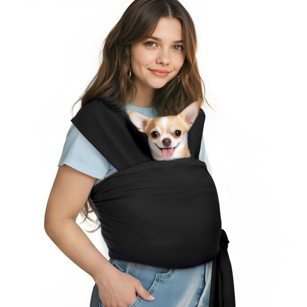 Pawaboo Pet Sling Carrier for Small Dogs and Cats, Hands