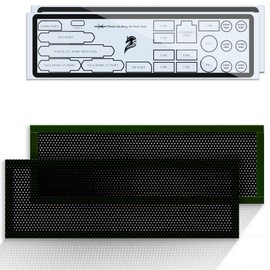 YIMATEECO I/O Shield Plate Blank Backplate PVC with Adhesive, IO Shield Plate Blank Universal DIY for All PC Motherboards Desktop Computer Case, Cutting Any (172 * 58mm, 2Pcs, Black)