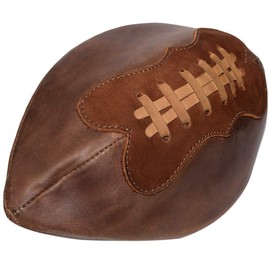 Hide & Drink, Leather Gameday Football Dopp Toiletry Bag, Gym Travel Organizezer, Bathroom Shaving Grooming Essentials, Handmade Includes 101 Year Warranty :: Bourbon Brown