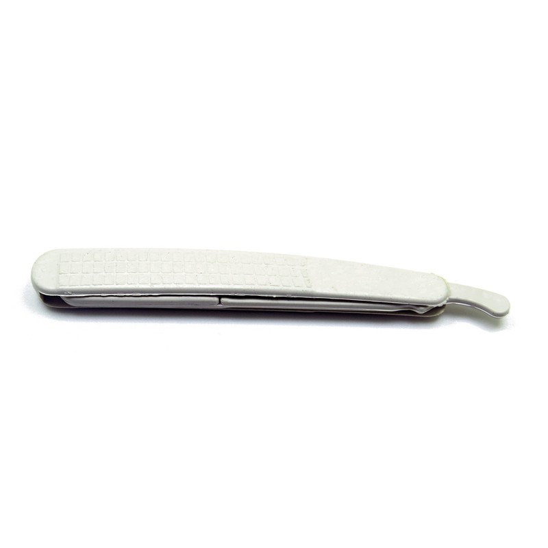 PREMIUM INSTRUMENTS Barber Razors Straight Edge Folding Handle White with